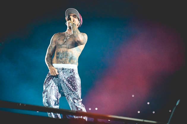 June 26, 2026, Napoli, Italy: Italian rapper Emanuele Palumbo better known as Geolier performs live at Stadium Maradona in Napoli during his Stadi Tour 2026. Napoli Italy  - ZUMAs197 20260626_aaa_s197_171 Copyright: xPaolaxVisonex