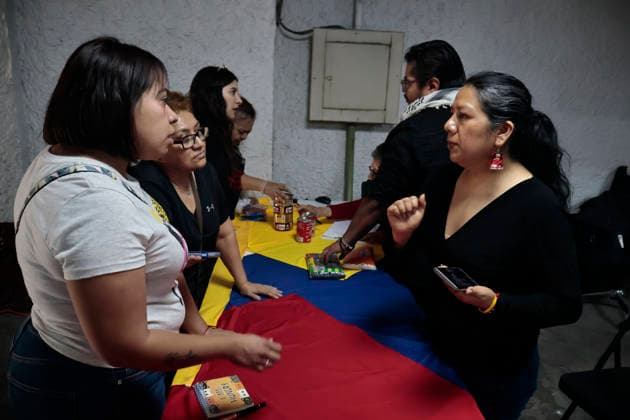June 26, 2026, Mexico City, Cdmx, Mexico: In response to earthquakes that have caused material losses and casualties in Venezuela, the country s embassy in Mexico City opened its doors as a collection center. It is accepting humanitarian aid brought by Mexicans, foreign nationals, and Venezuelans living in Mexico to provide support during this time. On the first day of accepting itemsâ€including medicines, non-perishable food, water, and hygiene productsâ€dozens of Venezuelans working as app-based delivery drivers arrived at the embassy. Carrying flags and singing their national anthem, they brought supplies needed by their relatives and fellow citizens. Many stated that while their people endure this crisis caused by natural di - ZUMAp204 20260626_zip_p204_024 Copyright: xJosuexPerezx