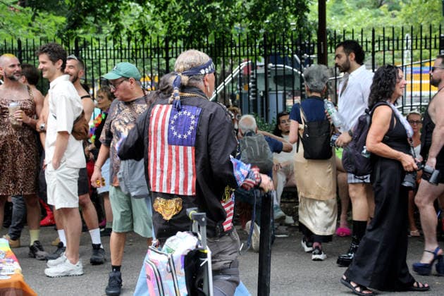 June 26, 2026, Manhattan, New York, United States: New York, New York June 26, 2026.. NYC Drag March, is an annual drag protest and visibility march in New York City, held during LGBTQ pride month in June Organized to coincide ahead of the NYC Pride March, The March starts at Thompkins Square Park and ends at the Historic Stone Wall Inn. Manhattan United States  - ZUMAc272 20260626_znp_c272_022 Copyright: xEmilyxCotlerx