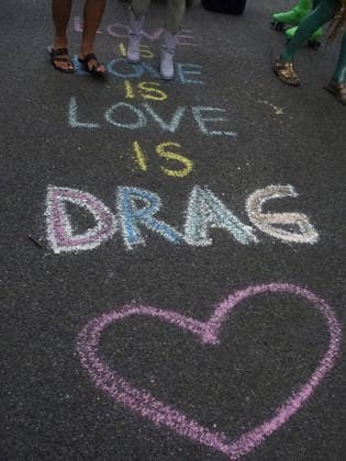 June 26, 2026, Manhattan, New York, United States: New York, New York June 26, 2026.. NYC Drag March, is an annual drag protest and visibility march in New York City, held during LGBTQ pride month in June Organized to coincide ahead of the NYC Pride March, The March starts at Thompkins Square Park and ends at the Historic Stone Wall Inn. Manhattan United States - ZUMAc308 20260626_znp_c308_004 Copyright: xSamanthaxCotlerx