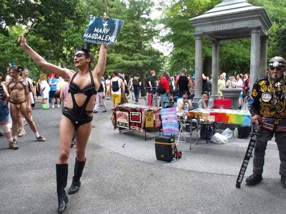 June 26, 2026, Manhattan, New York, United States: New York, New York June 26, 2026.. NYC Drag March, is an annual drag protest and visibility march in New York City, held during LGBTQ pride month in June Organized to coincide ahead of the NYC Pride March, The March starts at Thompkins Square Park and ends at the Historic Stone Wall Inn. Manhattan United States - ZUMAc308 20260626_znp_c308_020 Copyright: xSamanthaxCotlerx
