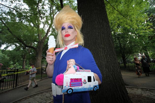 June 26, 2026, Manhattan, New York, USA: New York, New York June 26, 2026.. NYC Drag March, is an annual drag protest and visibility march in New York City, held during LGBTQ pride month in June Organized to coincide ahead of the NYC Pride March, The March starts at Thompkins Square Park and ends at the Historic Stone Wall Inn. Manhattan USA  - ZUMAct2_ 20260626_faf_ct2_035 Copyright: xBrucexCotlerx