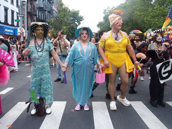 June 26, 2026, Manhattan, New York, United States: New York, New York June 26, 2026.. NYC Drag March, is an annual drag protest and visibility march in New York City, held during LGBTQ pride month in June Organized to coincide ahead of the NYC Pride March, The March starts at Thompkins Square Park and ends at the Historic Stone Wall Inn. Manhattan United States - ZUMAc308 20260626_znp_c308_024 Copyright: xSamanthaxCotlerx