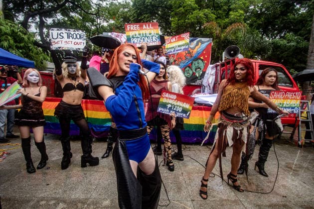 June 26, 2026, Manila, Manila, Philippines: Various LGBTQIA+ organizations gathered in solidarity at Liwasang Bonifacio, Manila, for the Stonewall Philippines Pride Protests, on June 26. Groups advocated for the immediate passage of the SOGIE Equality Bill, highlighting the need for better protections towards the LGBTQIA+ community. Also emphasizing PrideÃ¢â‚¬â ¢s militant tradition, demonstrators carried calls to address worsening conditions amidst rising prices, increasing militarization and continued foreign intervention. Manila Philippines - ZUMAs383 20260626_zip_s383_008 Copyright: xNathanielxSorianox