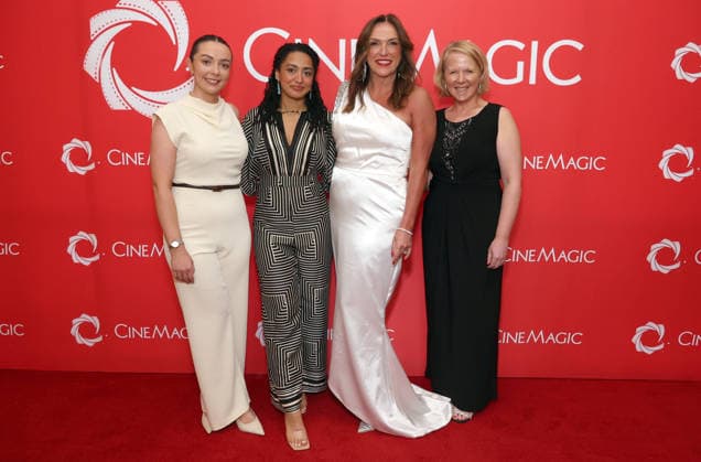 Santa Monica CA June 26: Joan Burney Keatings with CineMagic Team. at the CineMagic Los Angeles Showcase 2026 held at Fairmont Miramar Hotel & Bungalows in Santa Monica, CA. on June 26, 2026 Credit: AdMedia Santa Monica USA  - ZUMAa123 20260626_zaa_a123_108 Copyright: xADx