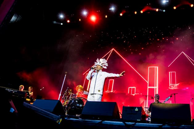 Jamiroquai live at Tinderbox 2026 Odense, Denmark. 26th, June 2026. The British funk and pop band Jamiroquai performs a live concert during the Danish music festival Tinderbox 2026 in Odense. Here singer and songwriter Jay Kay is seen live on stage. Denmark, Odense  Copyright: xGonzalesxPhoto LassexLagonix