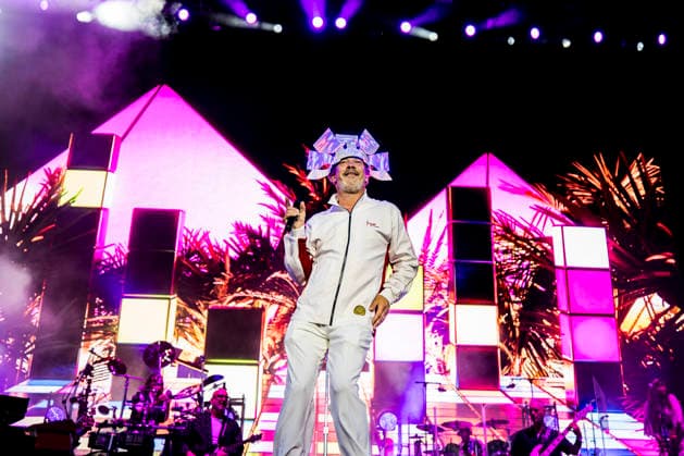 Jamiroquai live at Tinderbox 2026 Odense, Denmark. 26th, June 2026. The British funk and pop band Jamiroquai performs a live concert during the Danish music festival Tinderbox 2026 in Odense. Here singer and songwriter Jay Kay is seen live on stage. Denmark, Odense  Copyright: xGonzalesxPhoto LassexLagonix