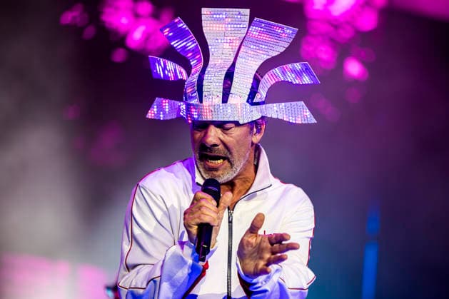 Jamiroquai live at Tinderbox 2026 Odense, Denmark. 26th, June 2026. The British funk and pop band Jamiroquai performs a live concert during the Danish music festival Tinderbox 2026 in Odense. Here singer and songwriter Jay Kay is seen live on stage. Denmark, Odense  Copyright: xGonzalesxPhoto LassexLagonix