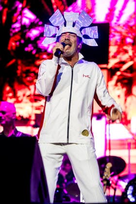 Jamiroquai live at Tinderbox 2026 Odense, Denmark. 26th, June 2026. The British funk and pop band Jamiroquai performs a live concert during the Danish music festival Tinderbox 2026 in Odense. Here singer and songwriter Jay Kay is seen live on stage. Denmark, Odense  Copyright: xGonzalesxPhoto LassexLagonix