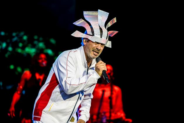 Jamiroquai live at Tinderbox 2026 Odense, Denmark. 26th, June 2026. The British funk and pop band Jamiroquai performs a live concert during the Danish music festival Tinderbox 2026 in Odense. Here singer and songwriter Jay Kay is seen live on stage. Denmark, Odense  Copyright: xGonzalesxPhoto LassexLagonix