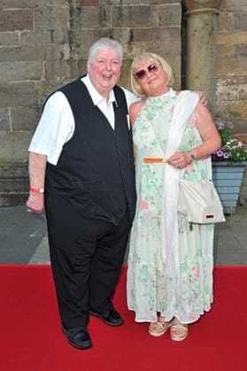 Bad Hersfelder Festspiele - Premiere Parzival. Wolfgang Schwalm und Diana Kühn anläßlich der Premiere von Parzival im Rahmen der Bad Hersfelder Festspiele am 26.06.2026 in der Stiftsruine Bad Hersfeld. 20260626MWI130502 *** Bad Hersfeld Festival: Premiere of *Parzival*—Wolfgang Schwalm and Diana Kühn at the premiere of *Parzival* as part of the Bad Hersfeld Festival on June 26, 2026, at the Bad Hersfeld Abbey Ruins 20260626MWI130502