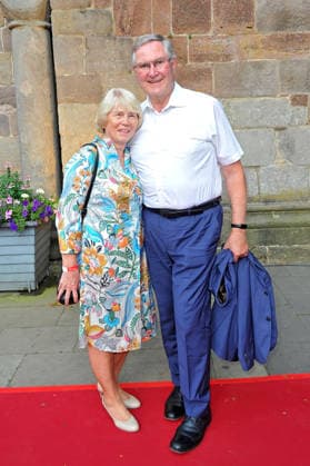 Bad Hersfelder Festspiele - Premiere Parzival. Franz Josef und Beate Jung anläßlich der Premiere von Parzival im Rahmen der Bad Hersfelder Festspiele am 26.06.2026 in der Stiftsruine Bad Hersfeld. 20260626MWI130566 *** Bad Hersfeld Festival: Premiere of *Parzival*—Franz Josef and Beate Jung at the premiere of *Parzival* as part of the Bad Hersfeld Festival on June 26, 2026, at the Bad Hersfeld Abbey Ruins 20260626MWI130566