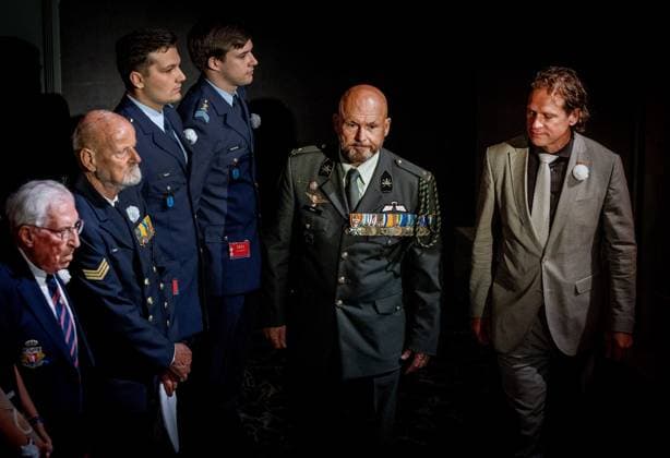 Den Haag, The Netherlands, 2026-06-27 09:25:08 THE HAGUE, 27-06-2026, King Willem Alexander and Prime Minister Rob Jetten during the twenty-second edition of Veteranenda. This is a tribute to the more than 100,000 Dutch veterans who have served in the cause of peace. PHOTO: NL Beeld POOL Albert Nieboer Pictured: Marco Kroon Credit: NL Beeld Patrick van Emst  Copyright: xx x
