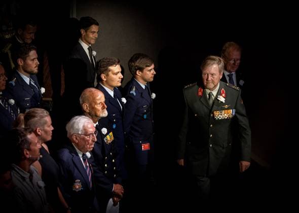 Den Haag, The Netherlands, 2026-06-27 09:30:18 THE HAGUE, 27-06-2026, King Willem Alexander and Prime Minister Rob Jetten during the twenty-second edition of Veteranenda. This is a tribute to the more than 100,000 Dutch veterans who have served in the cause of peace. PHOTO: NL Beeld POOL Albert Nieboer Credit: NL Beeld Patrick van Emst  Copyright: xx x
