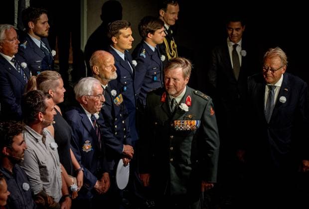 Den Haag, The Netherlands, 2026-06-27 09:30:20 THE HAGUE, 27-06-2026, King Willem Alexander and Prime Minister Rob Jetten during the twenty-second edition of Veteranenda. This is a tribute to the more than 100,000 Dutch veterans who have served in the cause of peace. PHOTO: NL Beeld POOL Albert Nieboer Credit: NL Beeld Patrick van Emst  Copyright: xx x