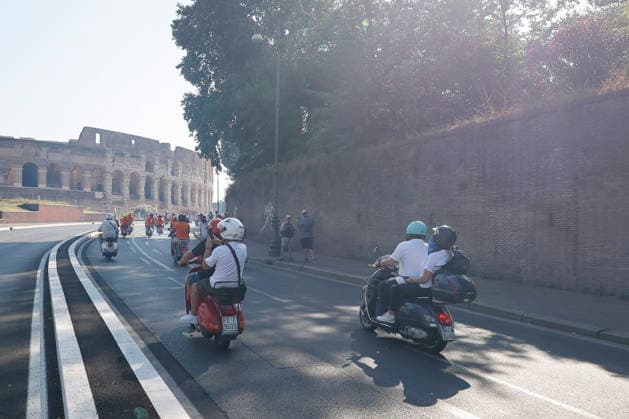 June 27, 2026, Rome, Rome, ITALY: Vespa Piaggio 80th Anniversary Parade, Rome, June 27, 2026 Rome ITALY  - ZUMAa289 20260627_zia_a289_030 Copyright: xRiccardoxDexLucax xAgfx