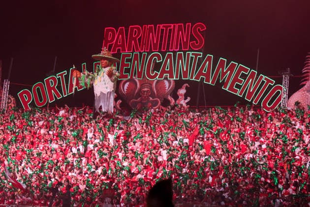 PARINTINS, AM - 27.06.2026: PARINTINS FESTIVAL 2026 - Boi Garantido performs on the first night of the 59th Parintins Festival (PIN), this Friday (26). x2972396x  SandroxPereira
