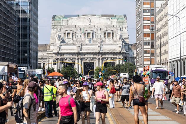 IPA86131353 - Milan, Central Station, Via Vittor Pisani, June 27, 2026, Milan Pride  Copyright: xFrancescoxEnriquezx xFrancescoxEnriquezx 86131353