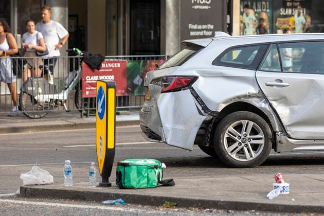 June 27, 2026, London, London, UK: London, UK. Emergency services at the scene in Ealing Broadway, west London, after a car struck pedestrians outside Marks & Spencer. London UK  - ZUMAl94_ 20260627_zaf_l94_038 Copyright: xMarcinxNowakx