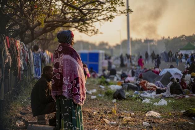 Thousands of Malawian migrants await registration in South Africa DURBAN, SOUTH AFRICA - JUNE 27: Thousands of Malawian migrants continue to gather at a temporary reception center in Durban, South Africa, following a renewed wave of xenophobic attacks and anti-migrant protests across the country on June 27, 2026. The migrants are waiting for registration procedures conducted by South African authorities to be completed before returning to Malawi. Ihsaan Haffejee Anadolu Durban South Africa. Editorial use only. Please get in touch for any other usage.  Copyright: x2026xAnadoluxIhsaanxHaffejeex