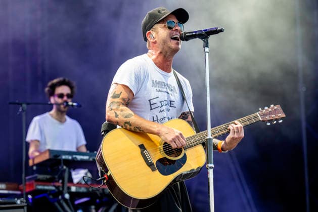 Singer Ryan Tedder of the American pop-rock band OneRepublic performs at a concert as part of their From Europe With Love Tour 2026, Prague, June 27, 2026. (CTKxPhoto VitxSimanek) CTKPhotoP2026062706653  CTKPhotoP2026062706653