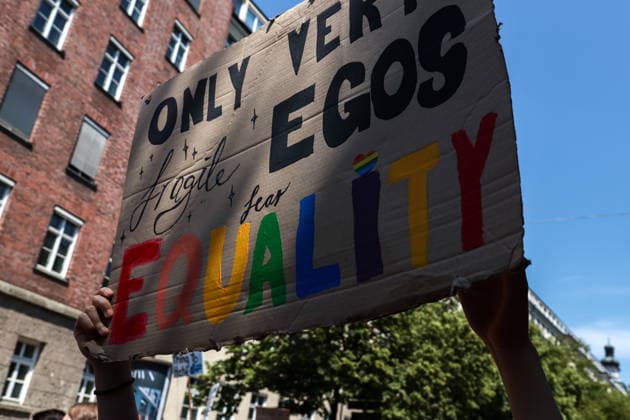 June 27, 2026, Munich, Bayern, Germany: People march through Munich s streets under the banner Our diversity. Our strength to advocate for LGBTQIA+ rights, despite high temperatures. Munich Germany - ZUMAm309 20260627_zip_m309_005 Copyright: xJuliusxMortsix