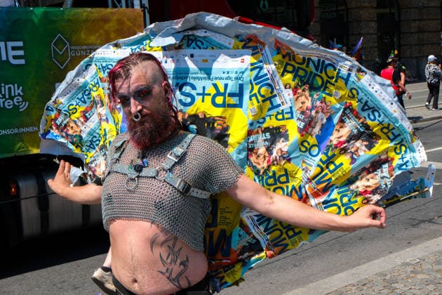 June 27, 2026, Munich, Bayern, Germany: People march through Munich s streets under the banner Our diversity. Our strength to advocate for LGBTQIA+ rights, despite high temperatures. Munich Germany  - ZUMAm309 20260627_zip_m309_034 Copyright: xJuliusxMortsix
