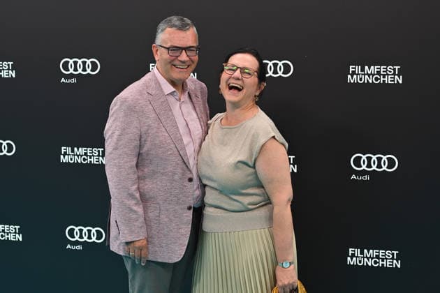 Florian HERRMANN (CSU,Leiter der Staatskanzlei) und Ehefrau Renate Herrmann. Eroeffnung 43.Filmfest Muenchen am 27.06.2026 Gasteig HP8. *** Florian HERRMANN (CSU), Head of the State Chancellery, and his wife Renate Herrmann at the opening of the 43rd Munich Film Festival on June 27, 2026, at Gasteig HP8