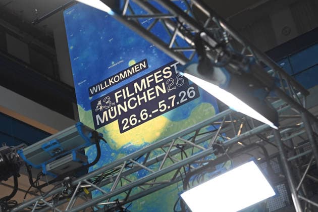 Randmotiv,Plakat, Eroeffnung 43.Filmfest Muenchen am 27.06.2026 Gasteig HP8. *** Side motif, poster, opening of the 43rd Munich Film Festival on June 27, 2026, Gasteig HP8