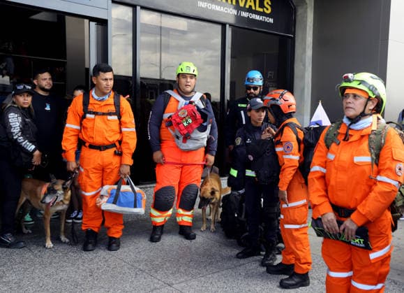 June 27, 2026, Valencia, Carabobo, Venezuela: June 27, 2026. Rescue workers from Panama arrive at the Arturo Michelena International Airport in the city of Valencia, Carabobo state. Photo: Juan Carlos Hernandez Valencia Venezuela - ZUMAhe3_ 20260627_abp_he3_001 Copyright: xJuanxCarlosxHernandezx