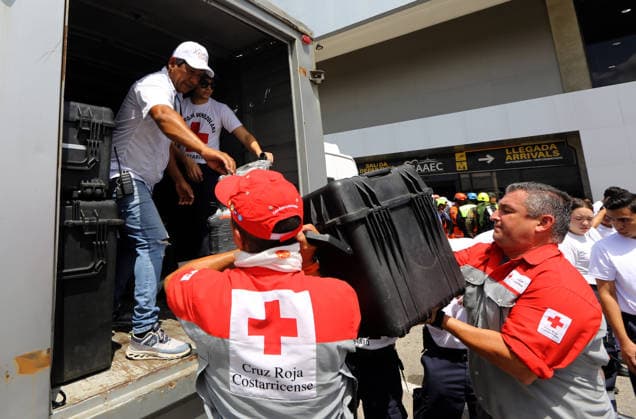 June 27, 2026, Valencia, Carabobo, Venezuela: June 27, 2026. Rescue workers from Costa Rica arrive at the Arturo Michelena International Airport in the city of Valencia, Carabobo state. Photo: Juan Carlos Hernandez Valencia Venezuela  - ZUMAhe3_ 20260627_abp_he3_002 Copyright: xJuanxCarlosxHernandezx