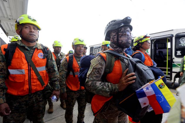 June 27, 2026, Valencia, Carabobo, Venezuela: June 27, 2026. Rescue workers from Panama arrive at the Arturo Michelena International Airport in the city of Valencia, Carabobo state. Photo: Juan Carlos Hernandez Valencia Venezuela - ZUMAhe3_ 20260627_abp_he3_003 Copyright: xJuanxCarlosxHernandezx