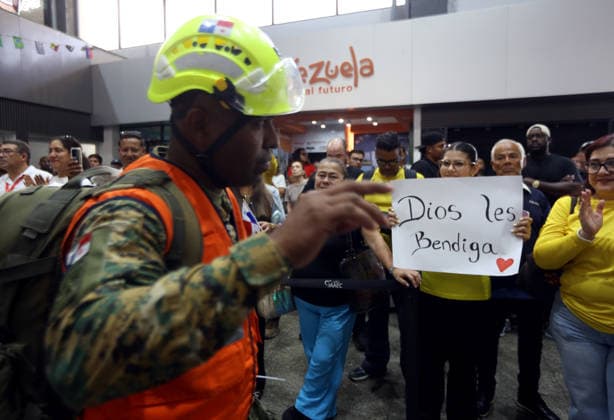June 27, 2026, Valencia, Carabobo, Venezuela: June 27, 2026. Rescue workers from Panama arrive at the Arturo Michelena International Airport in the city of Valencia, Carabobo state. Photo: Juan Carlos Hernandez Valencia Venezuela - ZUMAhe3_ 20260627_abp_he3_004 Copyright: xJuanxCarlosxHernandezx