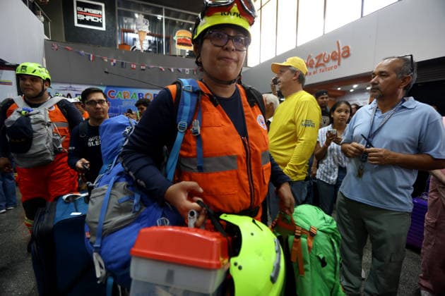 June 27, 2026, Valencia, Carabobo, Venezuela: June 27, 2026. Rescue workers from Panama arrive at the Arturo Michelena International Airport in the city of Valencia, Carabobo state. Photo: Juan Carlos Hernandez Valencia Venezuela - ZUMAhe3_ 20260627_abp_he3_006 Copyright: xJuanxCarlosxHernandezx