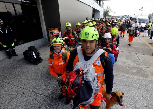 June 27, 2026, Valencia, Carabobo, Venezuela: June 27, 2026. Rescue workers from Panama arrive at the Arturo Michelena International Airport in the city of Valencia, Carabobo state. Photo: Juan Carlos Hernandez Valencia Venezuela  - ZUMAhe3_ 20260627_abp_he3_010 Copyright: xJuanxCarlosxHernandezx