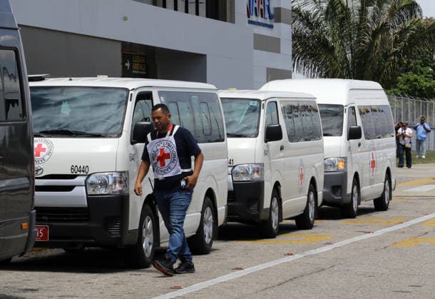 June 27, 2026, Valencia, Carabobo, Venezuela: June 27, 2026. Rescue workers fromInternational Red Cross arrive at the Arturo Michelena International Airport in the city of Valencia, Carabobo state. Photo: Juan Carlos Hernandez Valencia Venezuela - ZUMAhe3_ 20260627_abp_he3_009 Copyright: xJuanxCarlosxHernandezx
