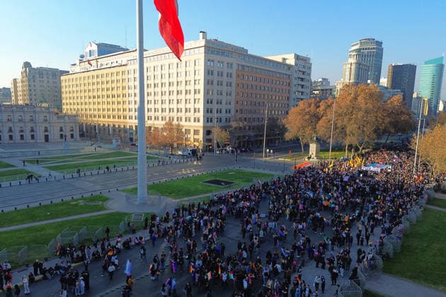 Santiago, June 27, 2026: 26th Pride Parade organized by the Dragomir Yankovic Aton Chile Movement for Homosexual Integration and Liberation, Santiago, Chile, Aton 1168540  Copyright: DRAGOMIRxYANKOVIC ATONxCHILE