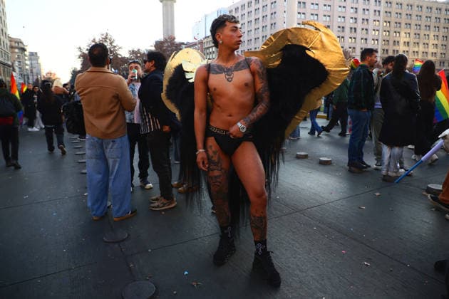 Santiago, June 27, 2026: 26th Pride March organized by the Dragomir Yankovic Aton Chile Movement for Homosexual Integration and Liberation, Santiago, Chile. Aton 1168545  Copyright: DRAGOMIRxYANKOVIC ATONxCHILE
