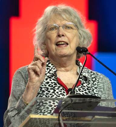 June 27, 2026 -Chicago, Illinois, USA - Author LOIS LOWRY speaks during the American Library Association s 2026 Conference and Exhibition. The ALA is celebrating its 150th anniversary this year. Chicago USA - ZUMAce6_ 20260627_zaf_ce6_005 Copyright: xBrianxCahnx
