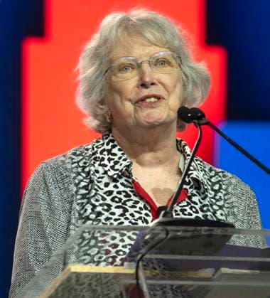 June 27, 2026 -Chicago, Illinois, USA - Author LOIS LOWRY speaks during the American Library Association s 2026 Conference and Exhibition. The ALA is celebrating its 150th anniversary this year. Chicago USA - ZUMAce6_ 20260627_zaf_ce6_006 Copyright: xBrianxCahnx