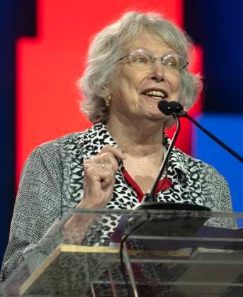June 27, 2026 -Chicago, Illinois, USA - Author LOIS LOWRY speaks during the American Library Association s 2026 Conference and Exhibition. The ALA is celebrating its 150th anniversary this year. Chicago USA  - ZUMAce6_ 20260627_zaf_ce6_008 Copyright: xBrianxCahnx