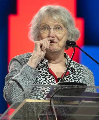 June 27, 2026 -Chicago, Illinois, USA - Author LOIS LOWRY speaks during the American Library Association s 2026 Conference and Exhibition. The ALA is celebrating its 150th anniversary this year. Chicago USA  - ZUMAce6_ 20260627_zaf_ce6_009 Copyright: xBrianxCahnx