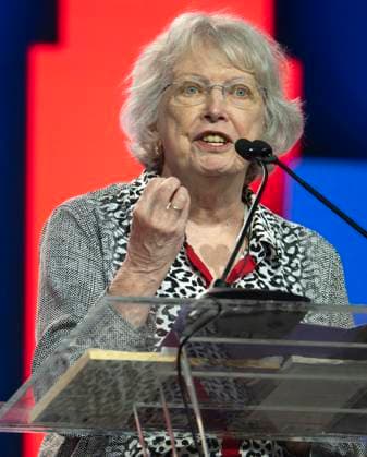 June 27, 2026 -Chicago, Illinois, USA - Author LOIS LOWRY speaks during the American Library Association s 2026 Conference and Exhibition. The ALA is celebrating its 150th anniversary this year. Chicago USA - ZUMAce6_ 20260627_zaf_ce6_010 Copyright: xBrianxCahnx