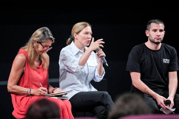 IPA86143113 - Rome: French actress Lea Seydoux appeared at the Cinema Troisi to present the national premiere of the film *L inconnue* In the photo: Lea Seydoux  Copyright: xBArbaraxAmendolax xBarbaraxAmendolax 86143113