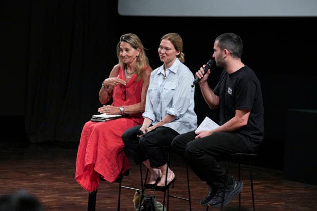IPA86142899 - Rome: French actress Lea Seydoux appeared at the Cinema Troisi to present the national premiere of the film *L inconnue* In the photo: Lea Seydoux  Copyright: xBArbaraxAmendolax xBarbaraxAmendolax 86142899