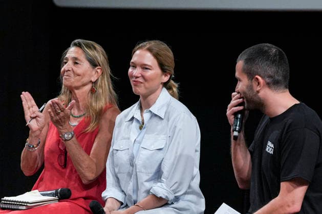 IPA86142903 - Rome: French actress Lea Seydoux appeared at the Cinema Troisi to present the national premiere of the film *L inconnue* In the photo: Lea Seydoux  Copyright: xBArbaraxAmendolax xBarbaraxAmendolax 86142903