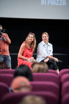 IPA86143099 - Rome: French actress Lea Seydoux appeared at the Cinema Troisi to present the national premiere of the film *L inconnue* In the photo: Lea Seydoux  Copyright: xBArbaraxAmendolax xBarbaraxAmendolax 86143099