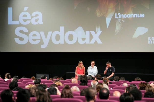 IPA86142926 - Rome: French actress Lea Seydoux appeared at the Cinema Troisi to present the national premiere of the film *L inconnue* In the photo: Lea Seydoux  Copyright: xBArbaraxAmendolax xBarbaraxAmendolax 86142926