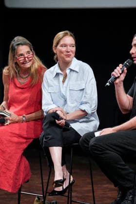 IPA86142976 - Rome: French actress Lea Seydoux appeared at the Cinema Troisi to present the national premiere of the film *L inconnue* Pictured: Lea Seydoux  Copyright: xBArbaraxAmendolax xBarbaraxAmendolax 86142976