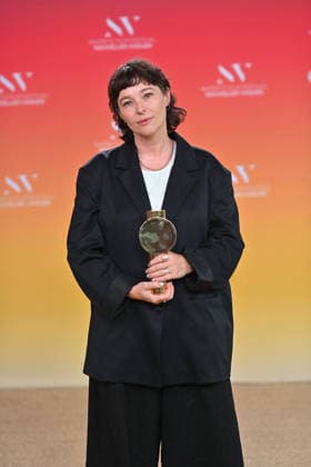 Closing Ceremony 4th Nouvelles Vagues International Biarritz Film Festival FC Paloma Schneideman poses the Grand Prix award after the closing ceremony during the 4th Nouvelles Vagues International Biarritz Film Festival on June 27, 2026 in Biarritz, France. Photo by Franck Castel ABACAPRESS.COM Biarritz France  Copyright: xCastelxFranck ABACAx